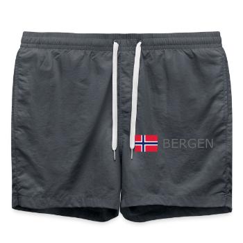 Drapeau de la Norvège - Bergen - Norge - Norwegen - Short de bain -  - Devant