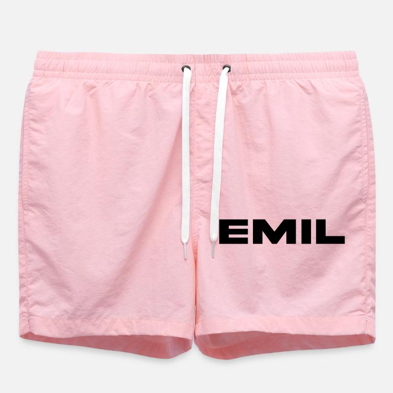 Emil First name Last name - Swim Trunks - pink