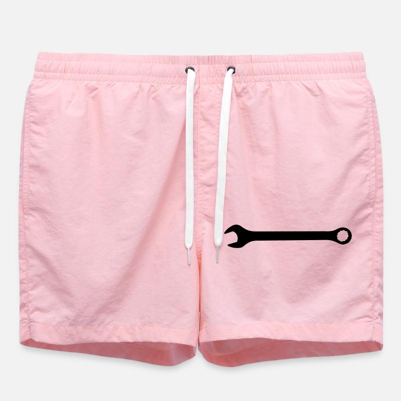 wrench tool profession - Badeshorts - Pink