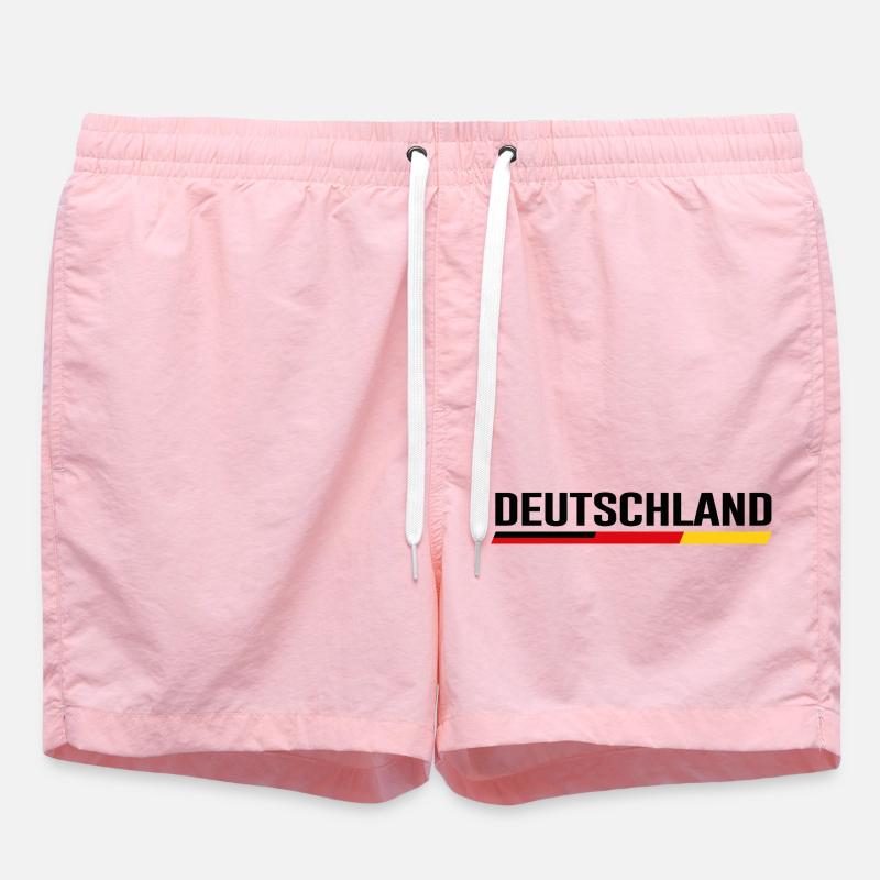 ALLEMAGNE – Conception propre des rayures de drapeau - Short de bain - rose