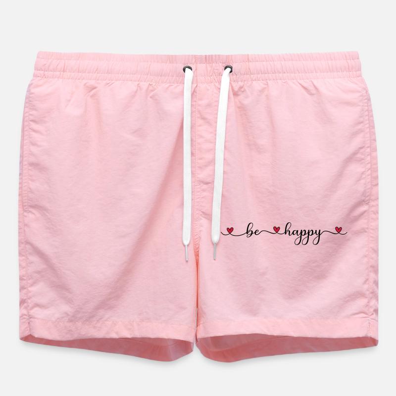 Soyez heureux - Short de bain - rose