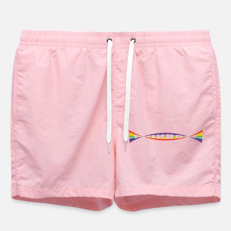 Rainbow flag Variation - Swim Trunks - pink