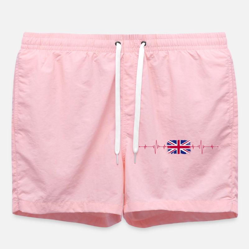 Union Jack Édition Heartbeat - Short de bain - rose