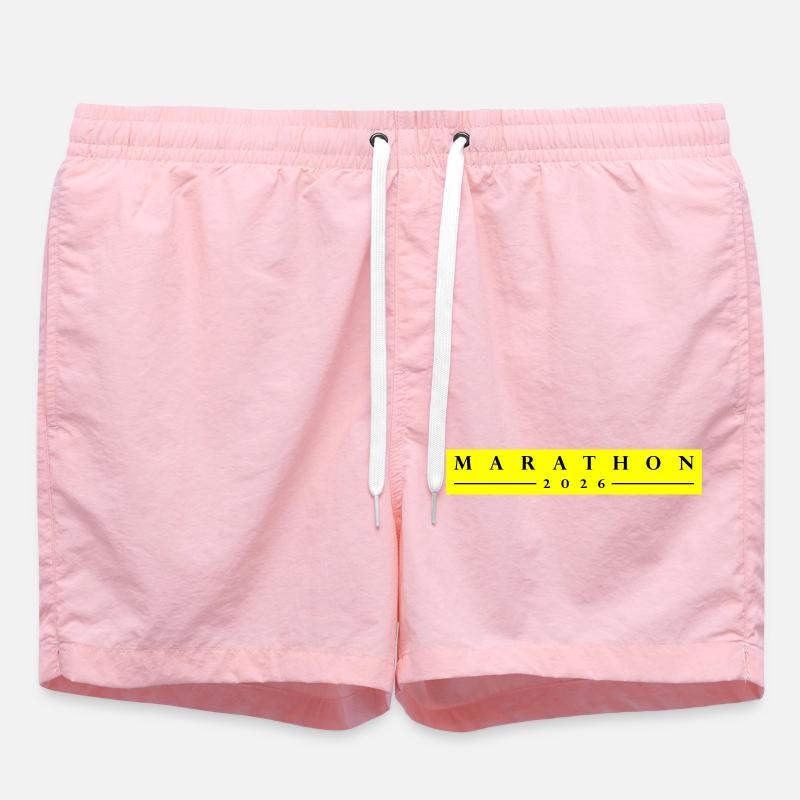 Marathon 2026 - Short de bain - rose