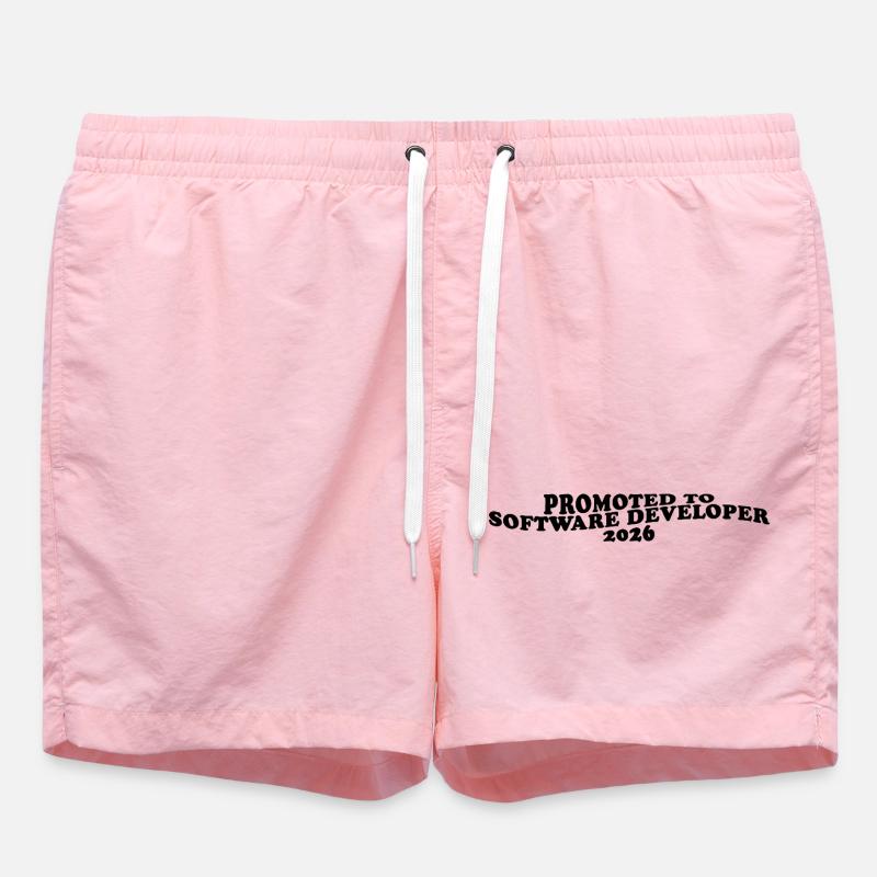 Promoted to Software Developer 2026 - Swim Trunks - pink