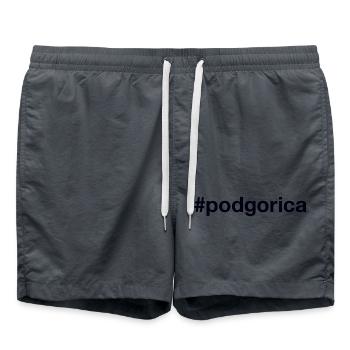 Podgorica Montenegro Hashtag - Badeshorts -  - Vorne