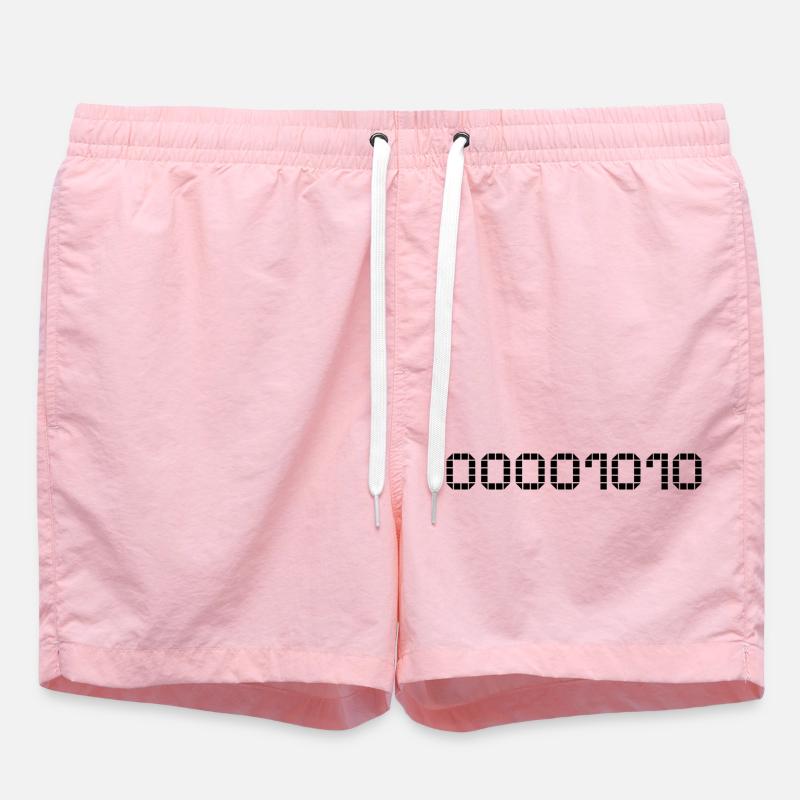 Notation binaire - 10 - Short de bain - rose