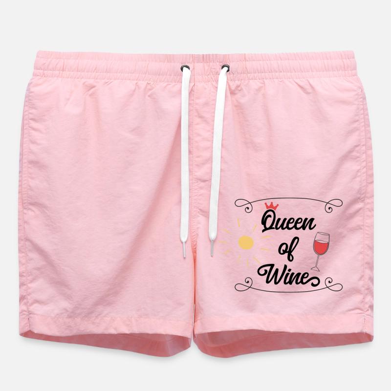wein - Badeshorts - Pink