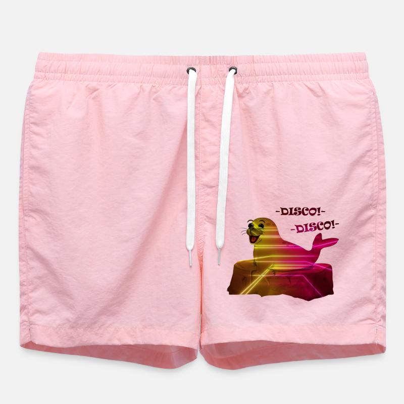 Disco Retro Seal - Short de bain - rose