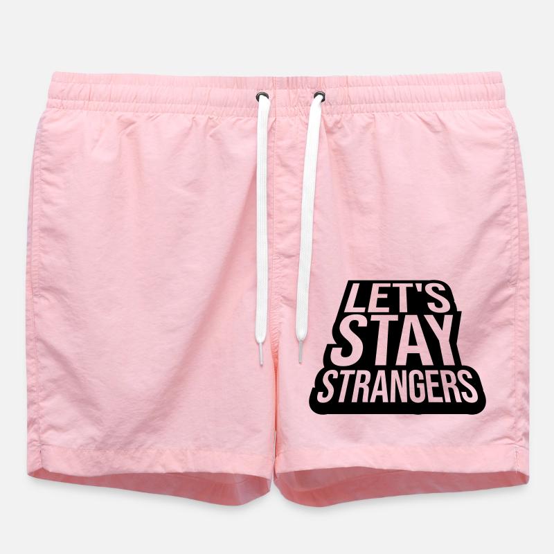 Citation Restons Strangers - Short de bain - rose
