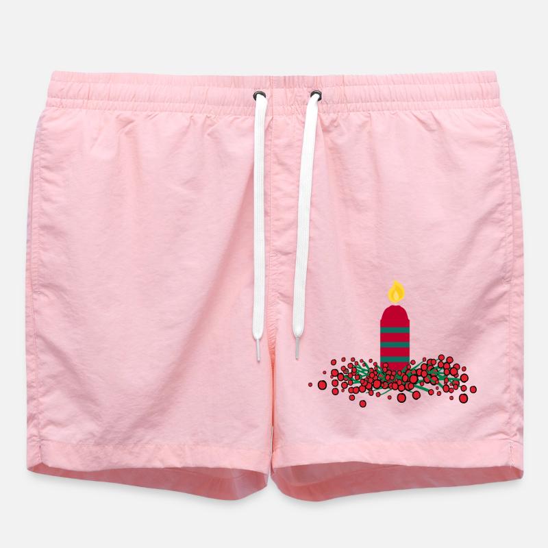 Bougie de Noël 3 - Short de bain - rose