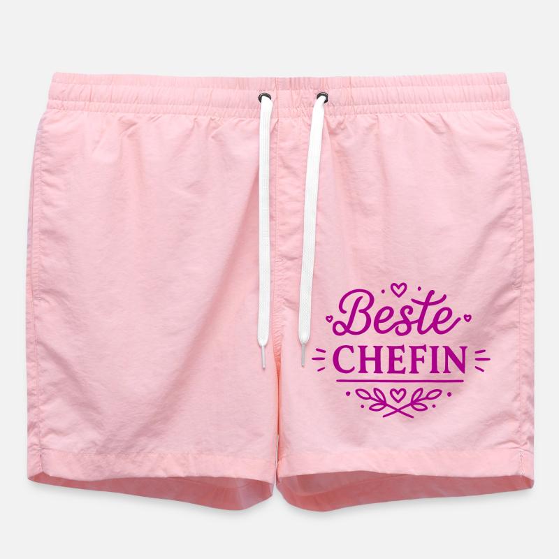 Beste Chefin - Badeshorts - Pink