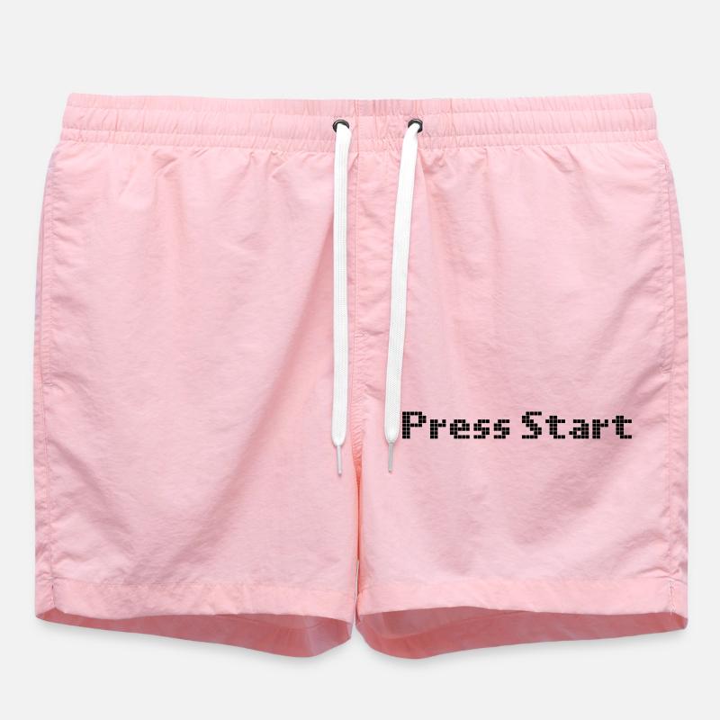 press start - Short de bain - rose
