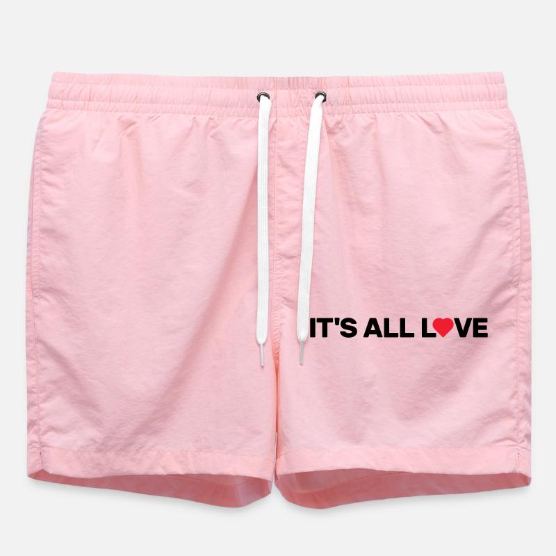 It's All Love - Swim Trunks - pink