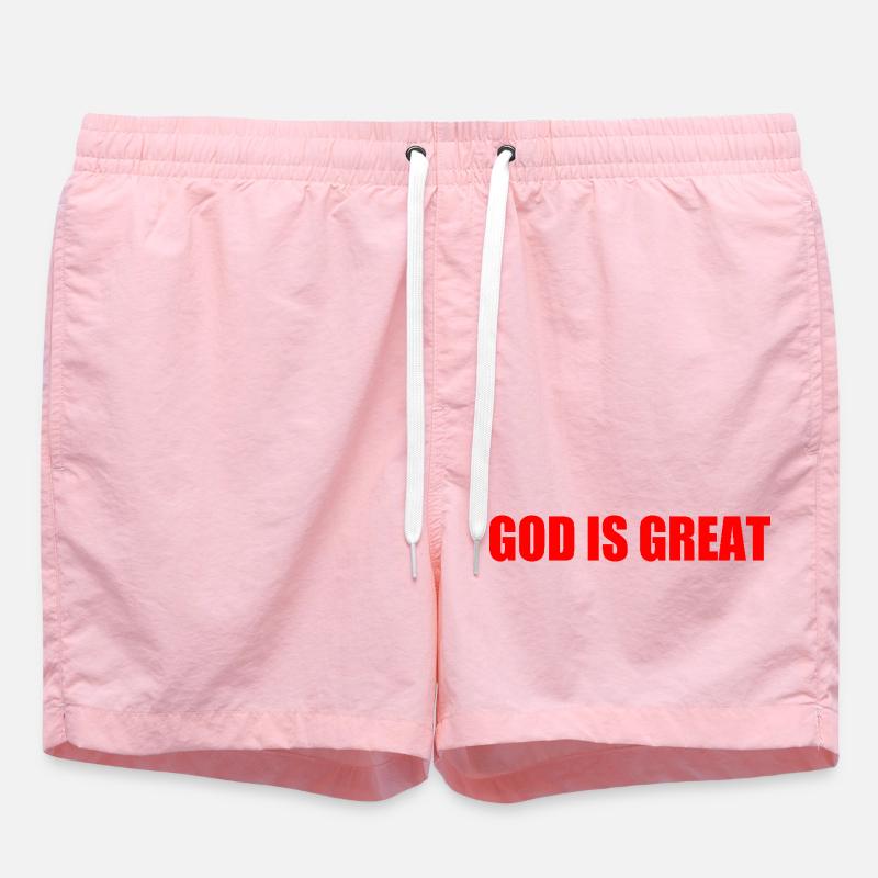 god is great - Short de bain - rose