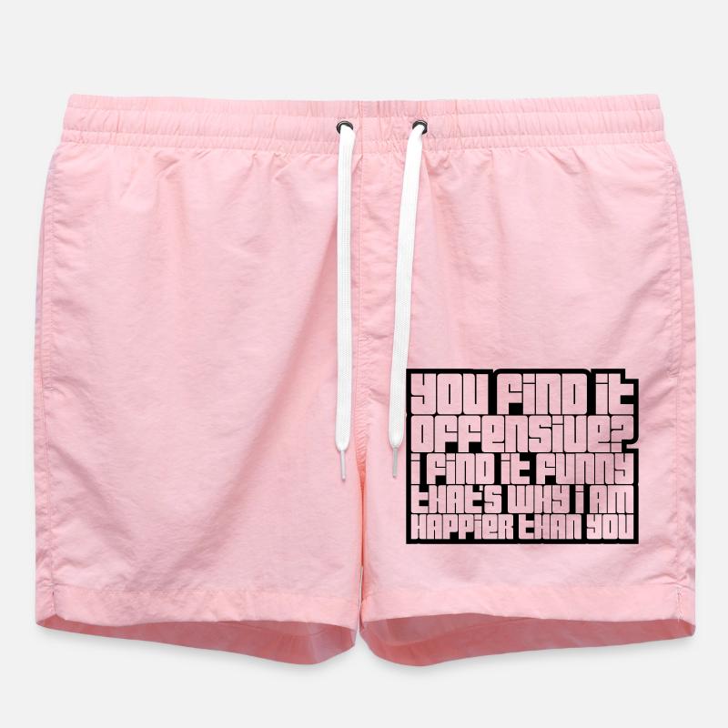 You find it offensive - Badeshorts - Pink