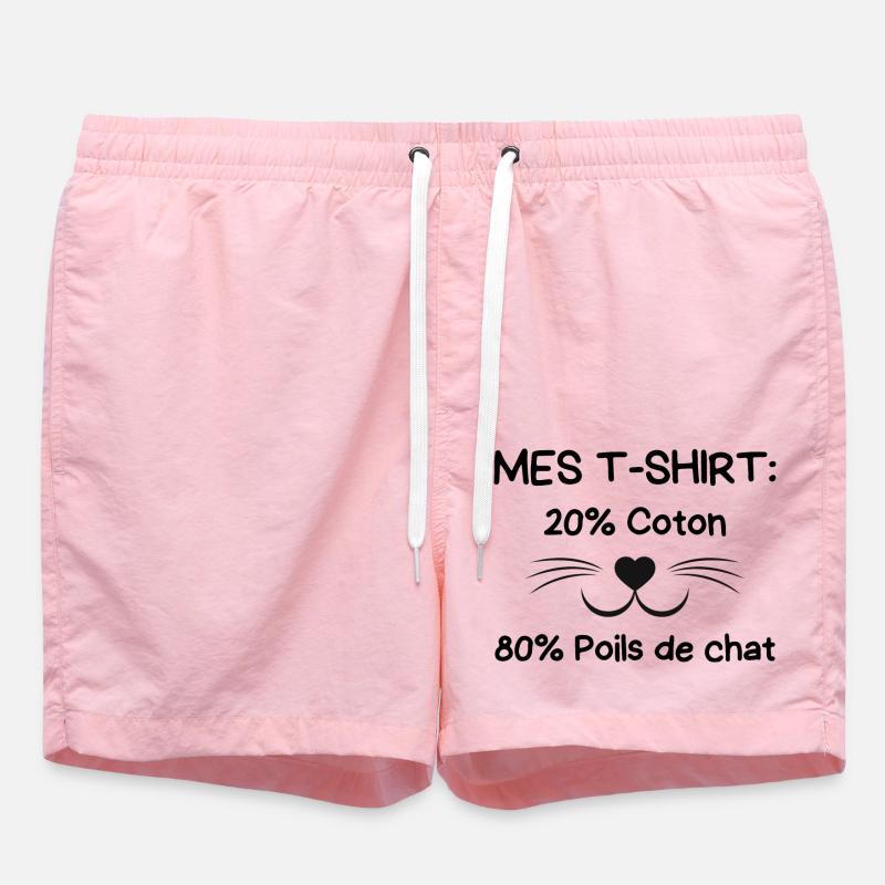 Propriétaire de chat - Short de bain - rose