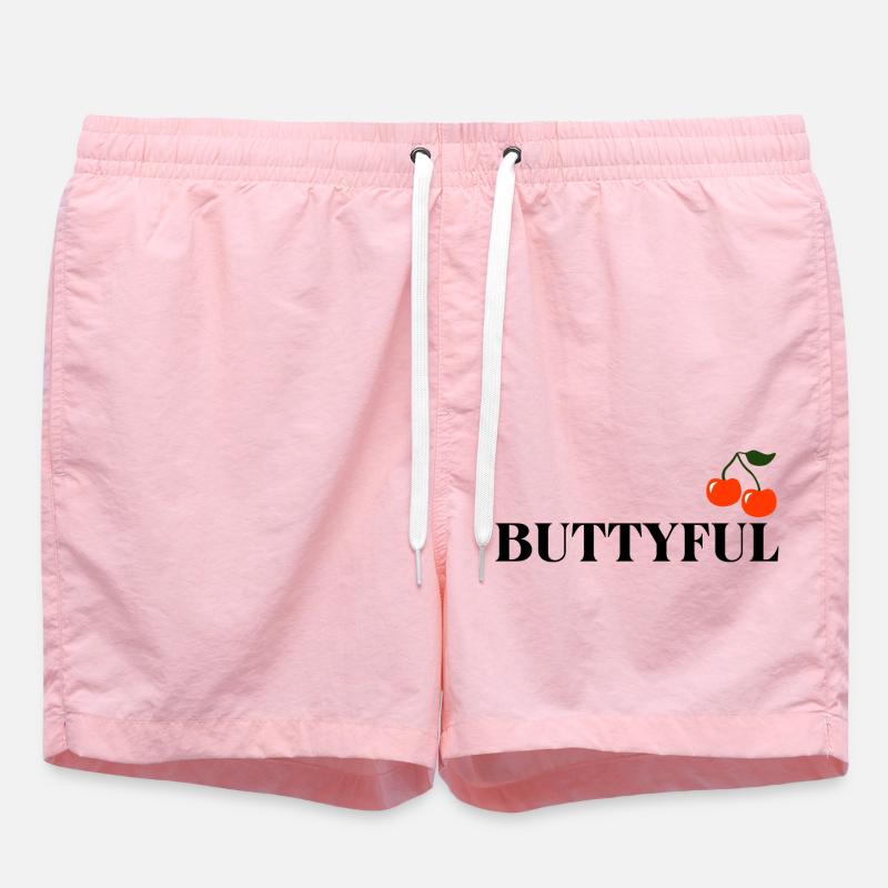 Buttyful aux cerises rouges - Short de bain - rose