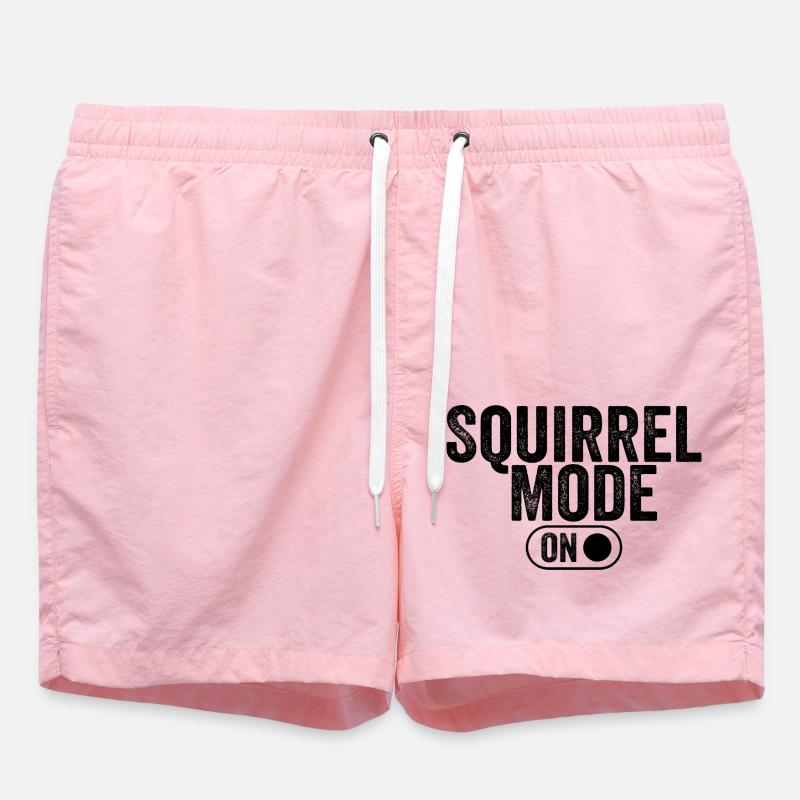 Squirrel mode on - Swim Trunks - pink