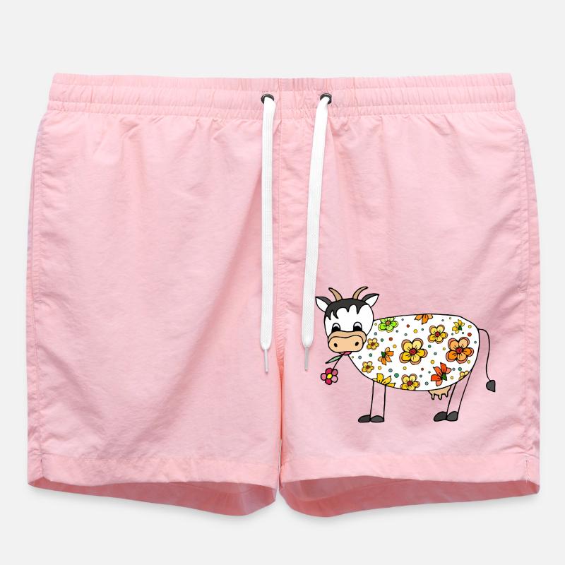 Vache - Short de bain - rose