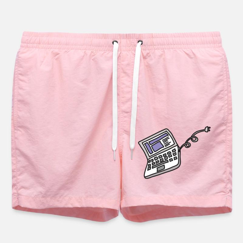 Informatique - Short de bain - rose