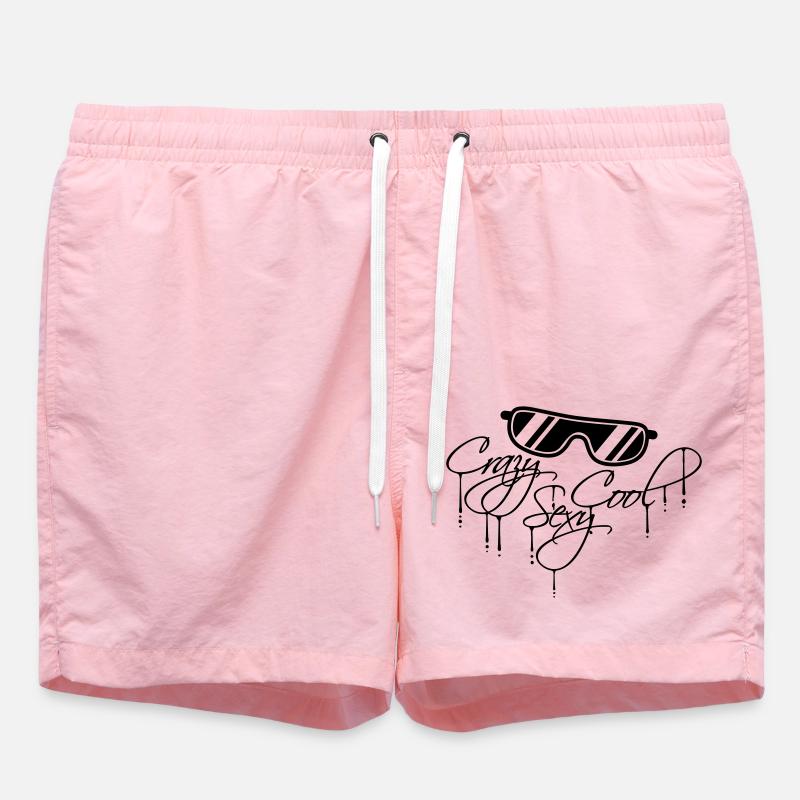 crazy sexy cool design - Swim Trunks - pink