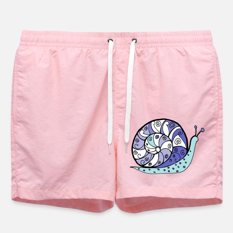 escargot - Short de bain - rose