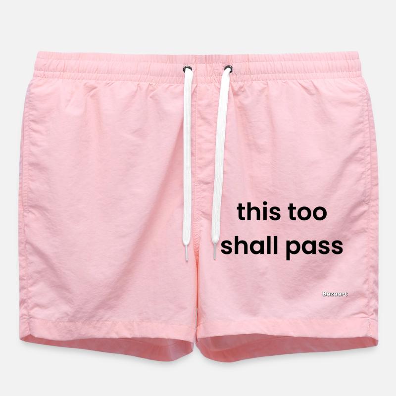 Auch das wird vorübergehen - Badeshorts - Pink