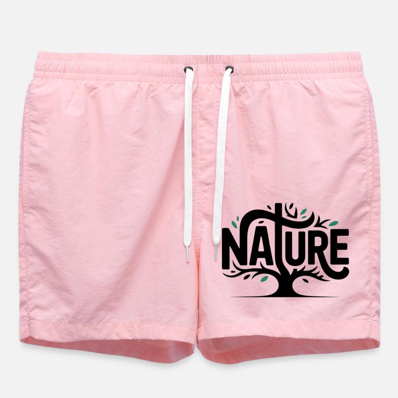 Nature - Cool Natural Logo - Short de bain - rose