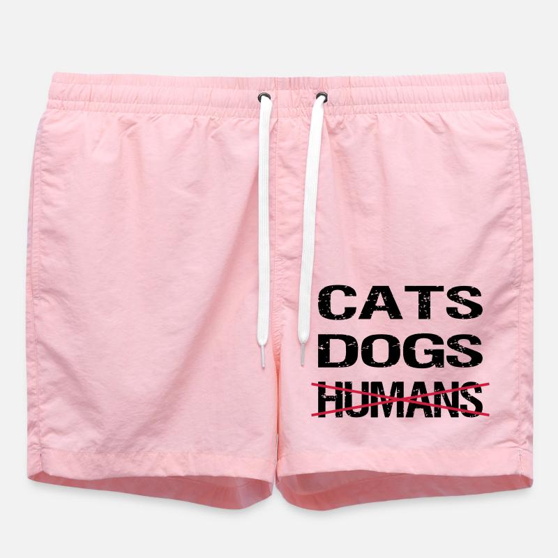 CHATS CHIENS - Short de bain - rose