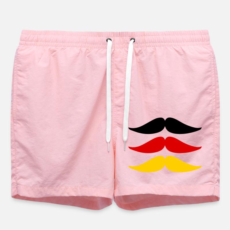 Moustaches pour l'Allemagne - Short de bain - rose