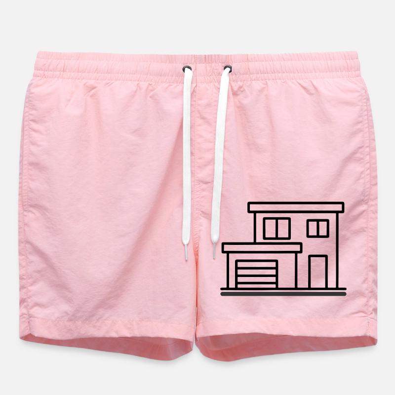 Maison Moderne Maison Construction - Short de bain - rose