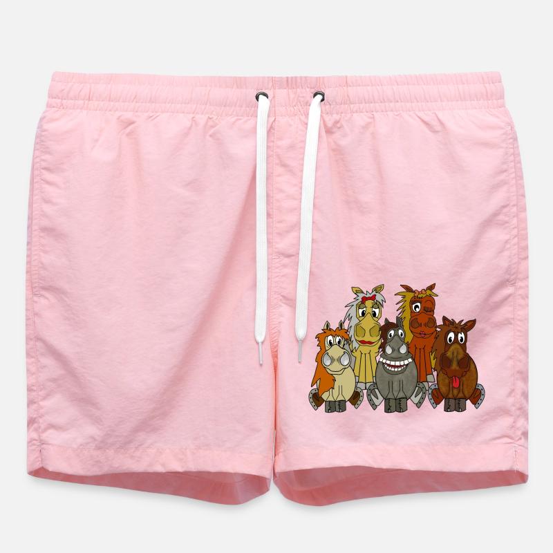 Comic pony group - Swim Trunks - pink