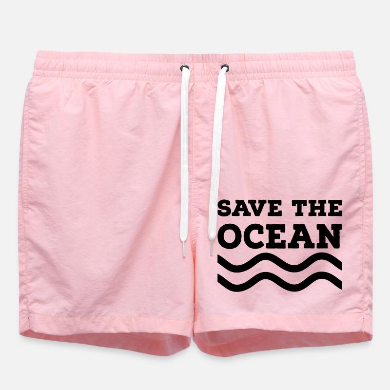 Sauvez l’océan - Short de bain - rose