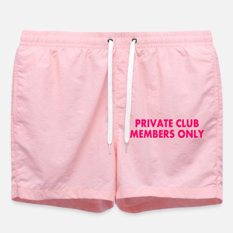 private club members only - Short de bain - rose