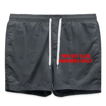 private club members only - Swim Trunks -  - Front