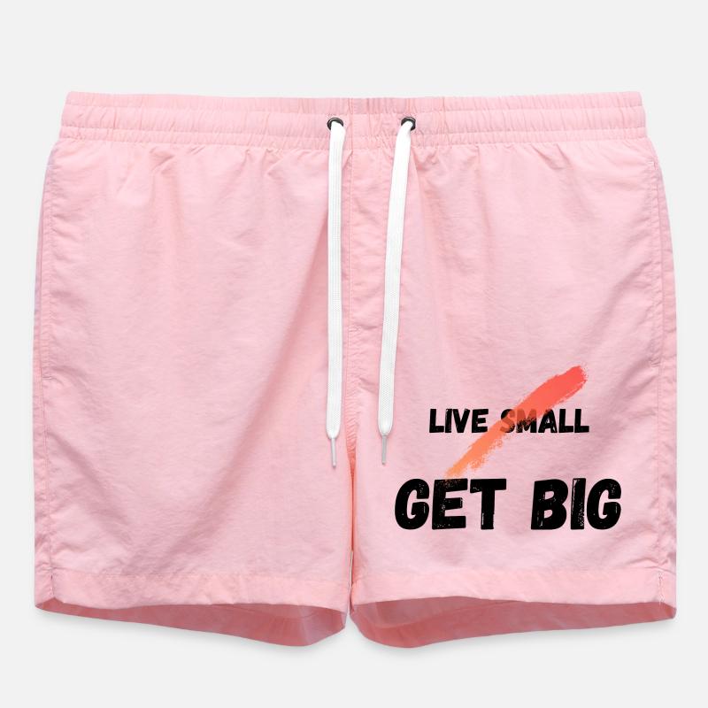 Live small get big - Badeshorts - Pink