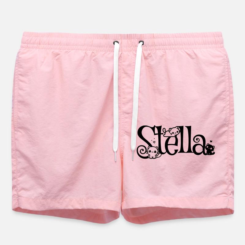 Stella Nom Prénom Chaton Nom - Short de bain - rose