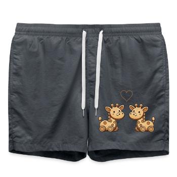 holz giraffe paar - Badeshorts -  - Vorne