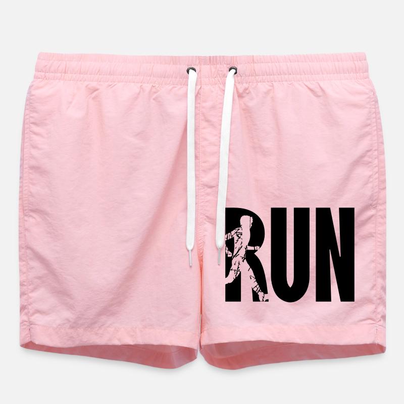 Run Training Logo - Badeshorts - Pink
