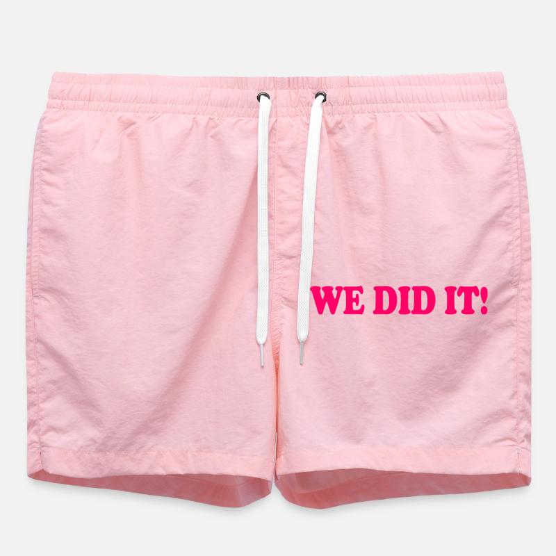 We did it - Short de bain - rose