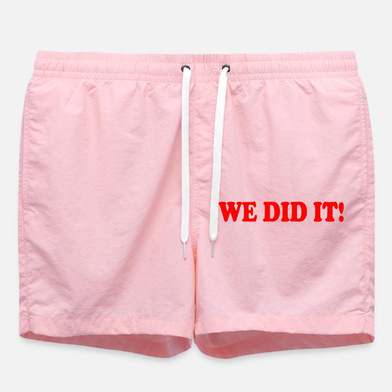 We did it - Short de bain - rose
