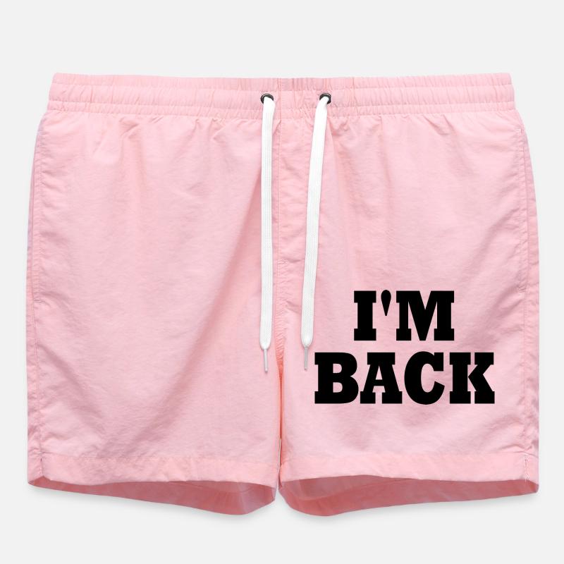 I'm back - Short de bain - rose