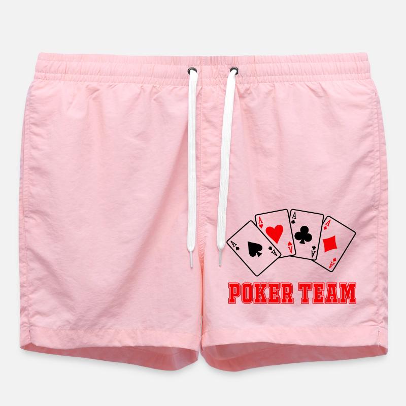 Équipe de poker - Short de bain - rose