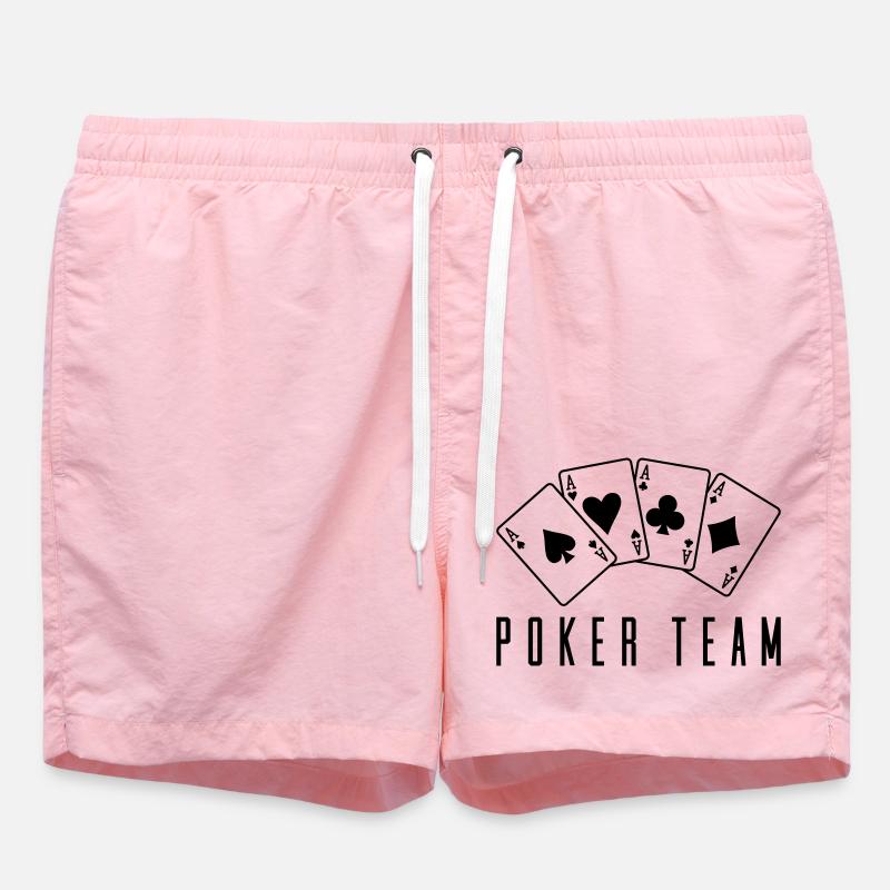 Équipe de poker 1 - Short de bain - rose
