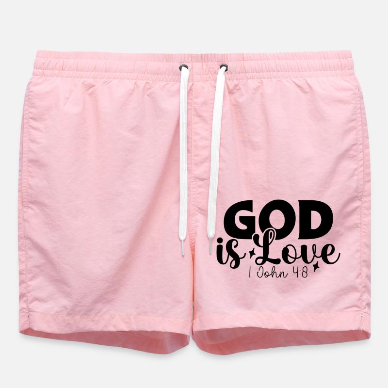 Gott ist Liebe - Badeshorts - Pink