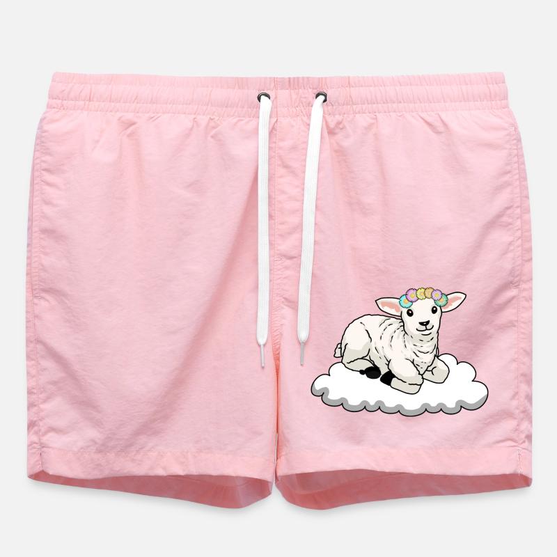 Sheep Sheep - Swim Trunks - pink