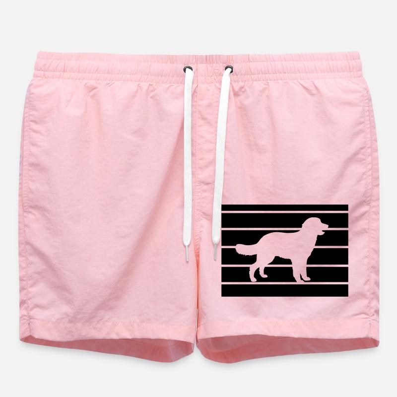 chien - Short de bain - rose