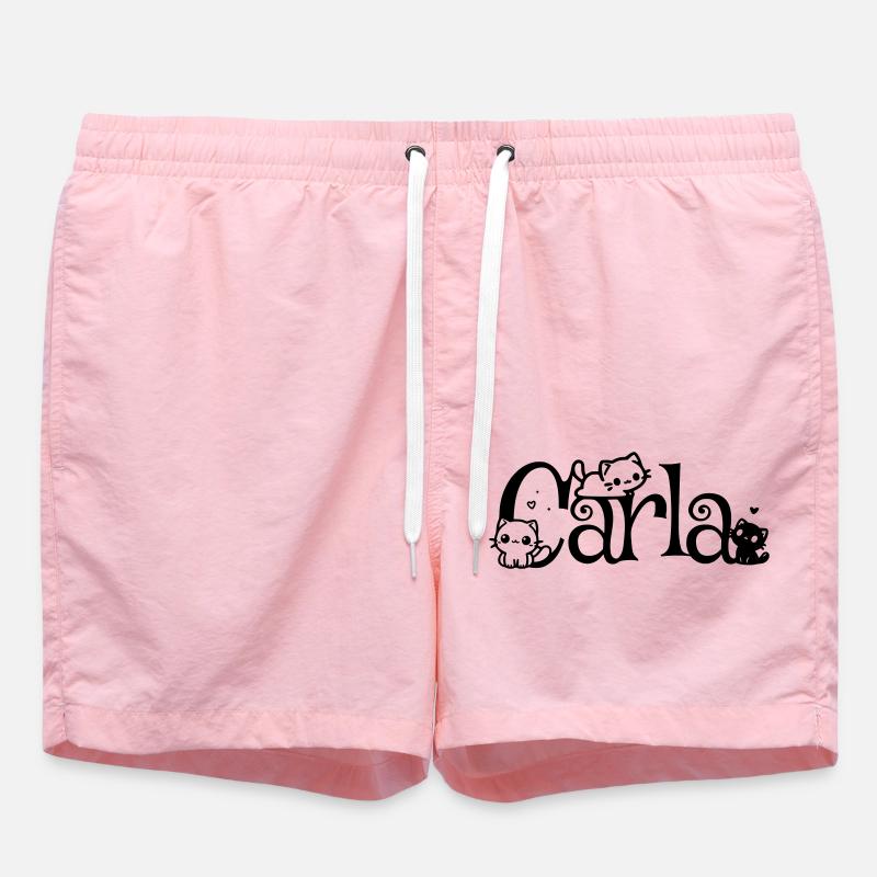 Carla Nom Prénom Chaton Nom - Short de bain - rose