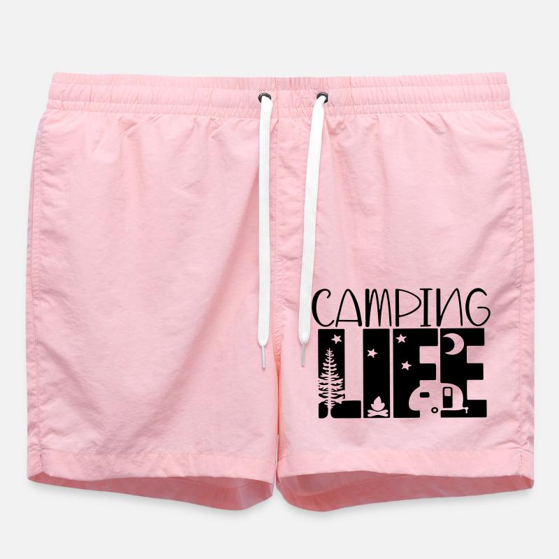 la vie en camping - Short de bain - rose